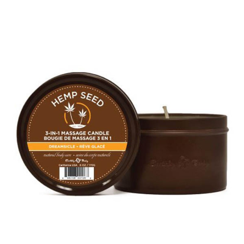 Hemp Seed 3-In-1 Massage Candle - Dreamsicle